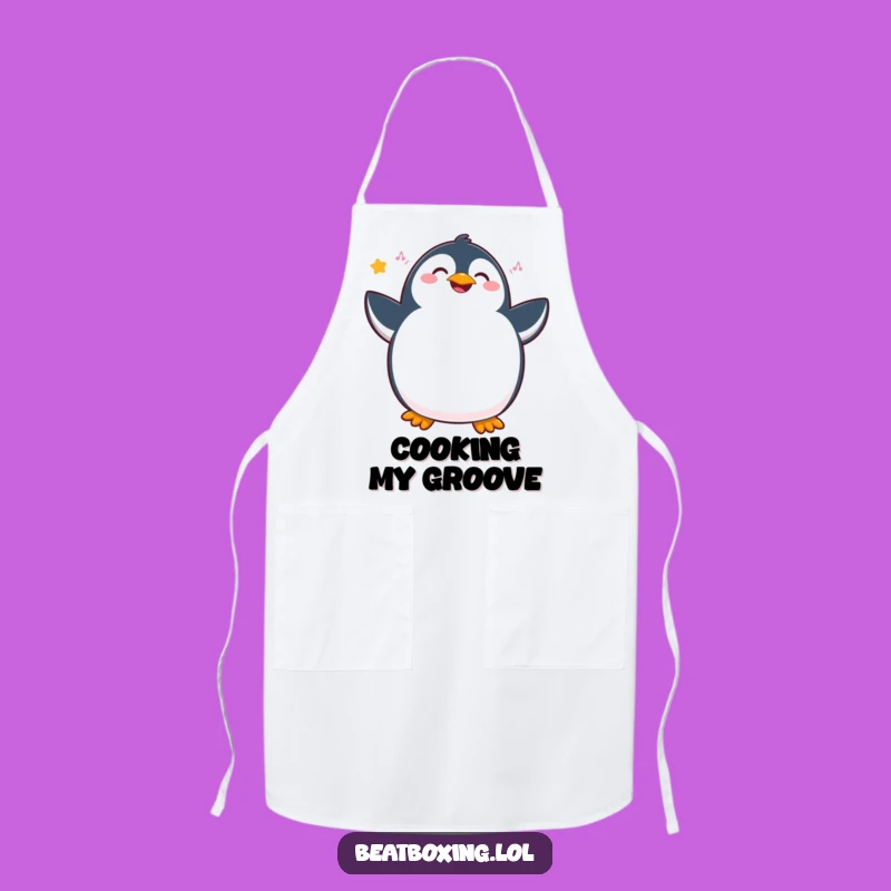 Funny Penguin Chef Apron: Joyful Rhythmic Cooking, Hilarious Kitchen Gift