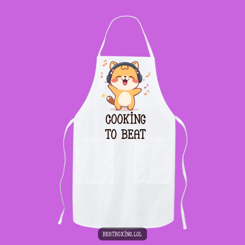 Funny Head Bobbing Animal Apron: Cook with Musical Flair!