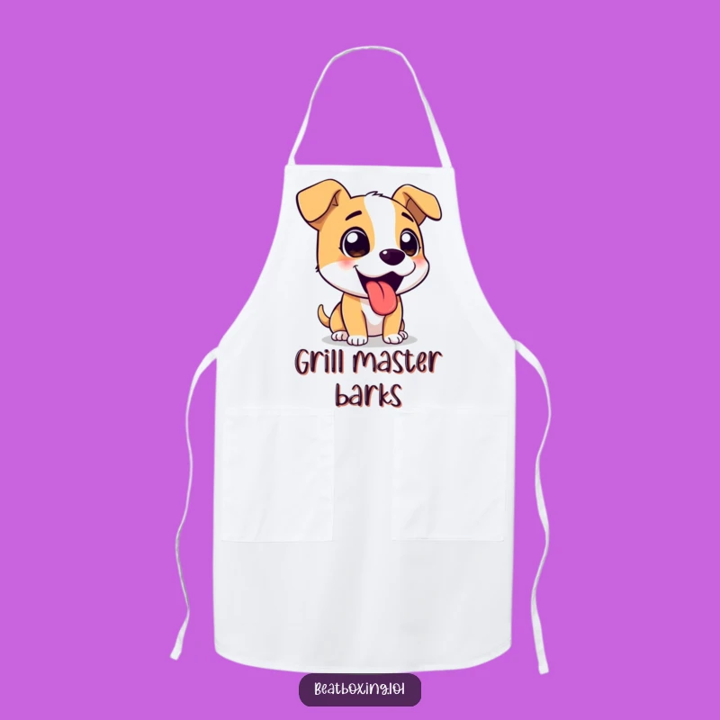 Funny Apron: Barking Chef Dog - Kitchen Humor for Pet Lovers