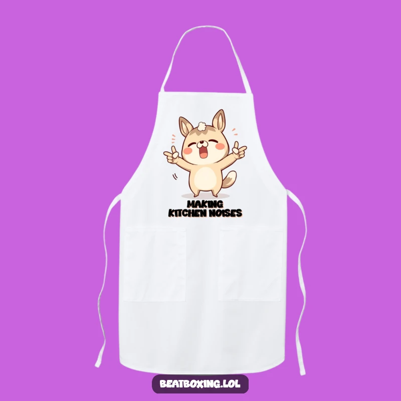 Funny Body Sound Animal Apron: Cook with a Determined Sound Artist