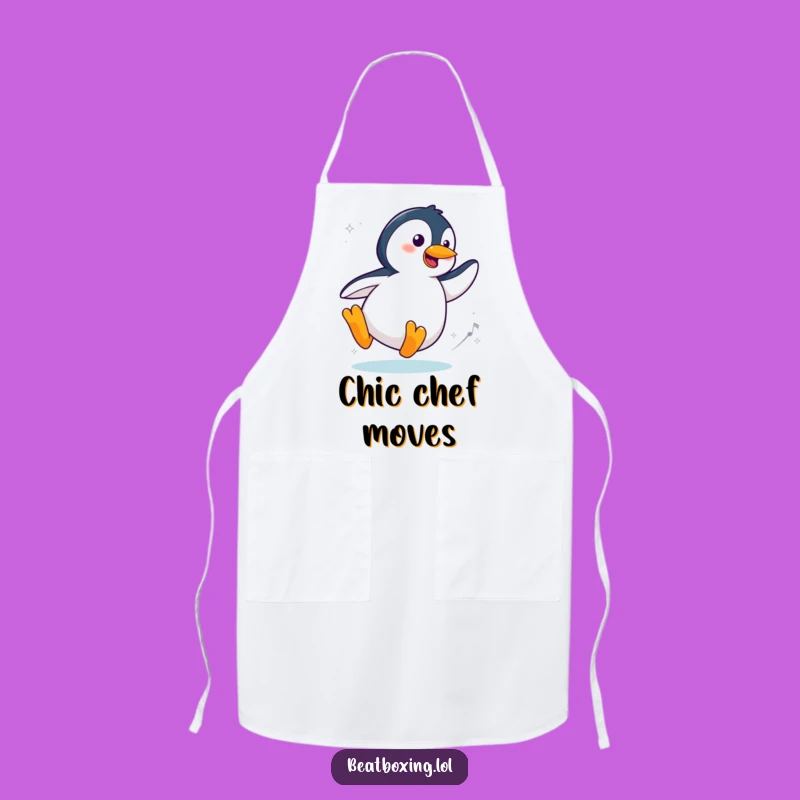 Funny Cool Penguin Kitchen Apron: Cook with Style! A Smooth Funny Gift.