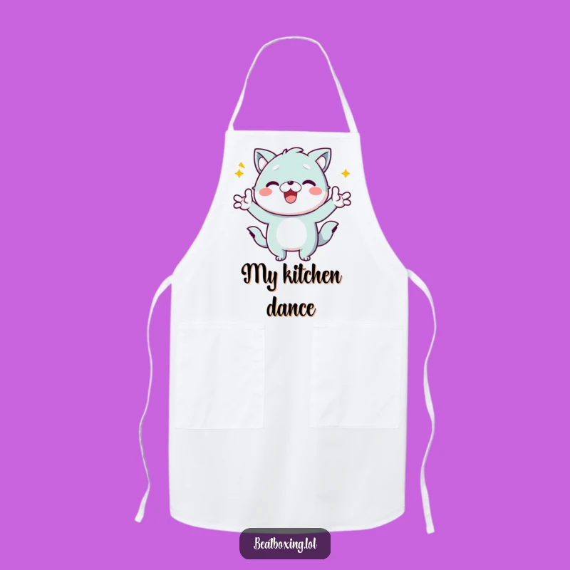 Funny Kawaii Animal Apron: Energetic Chef, Hilarious Kitchen Fun, Perfect Cooking Gift!