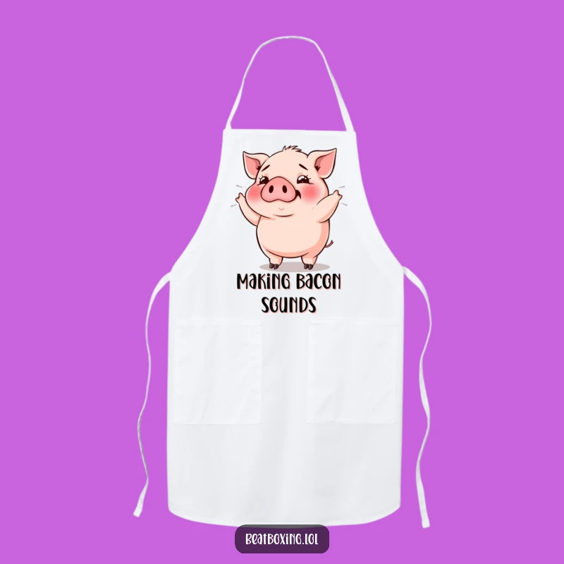 Funny Pig Bass Drop Apron: Cook to the Beat with This Hilarious Apron