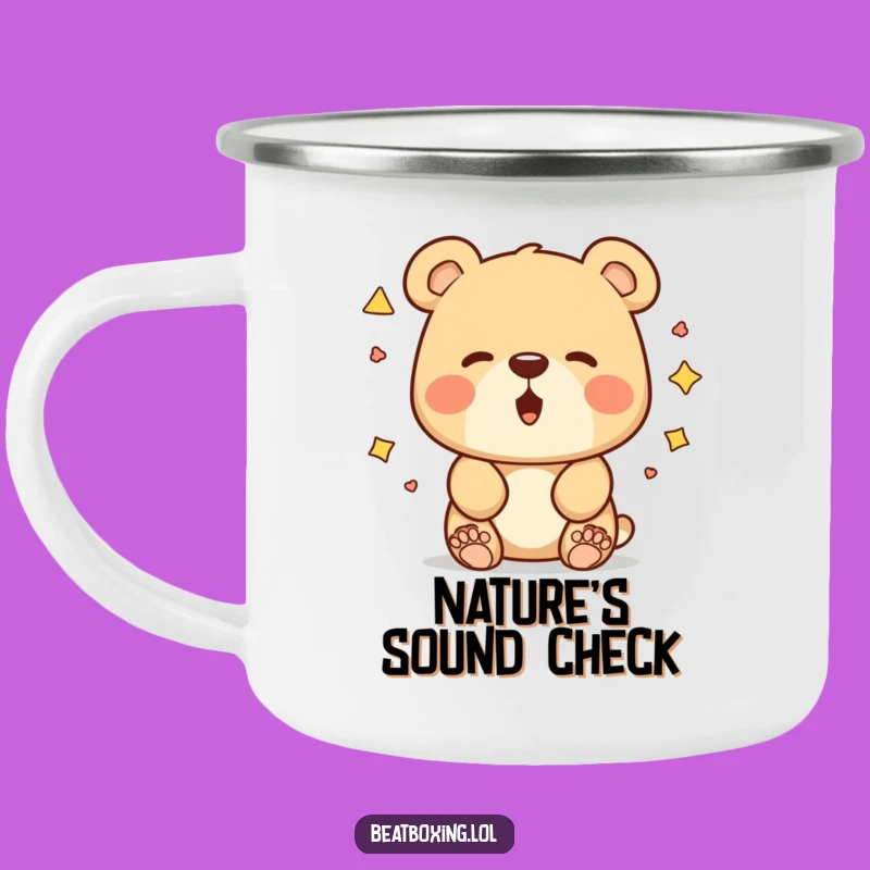 Funny Bear Sound Experiment Camping Mug: Adventure with Humorous Sounds