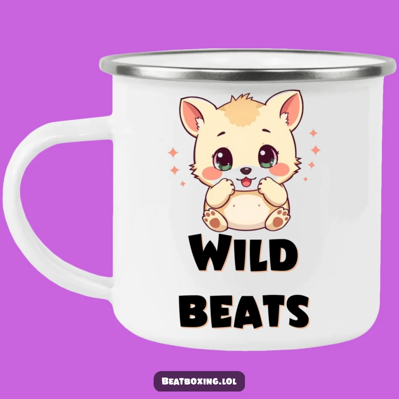 Funny Percussion Paw Camping Mug: Your Beat in the Wild!