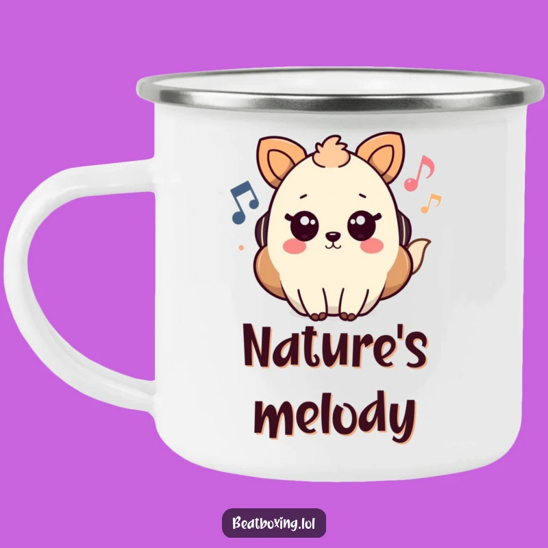 Funny Animal Music Camping Mug - Outdoor Tunes, Perfect Adventure Gift
