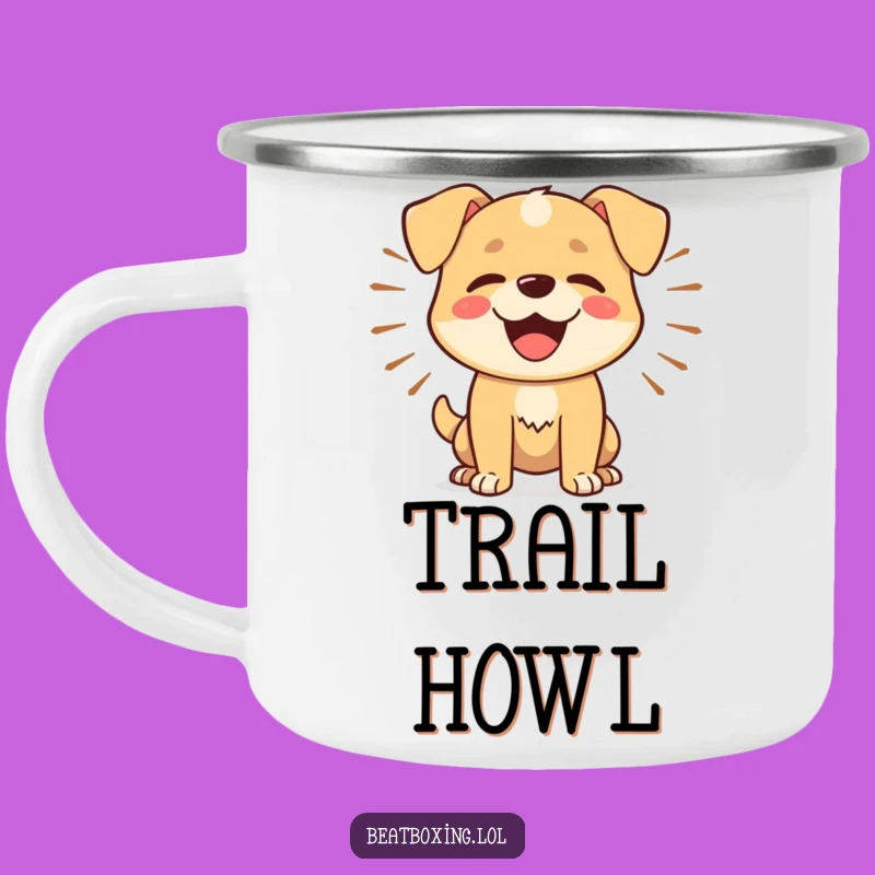 Funny Dog Barker Camping Mug: Campfire Barks, Outdoor Gift