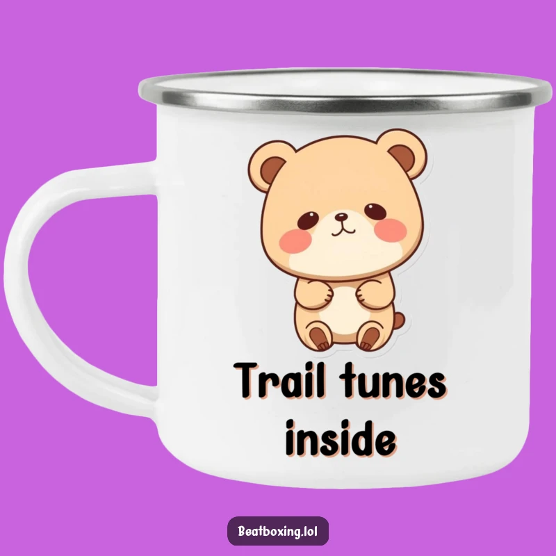 Funny Bear Bobbing Head Camping Mug: Rugged Character, Perfect Humorous Gift for Outdoors