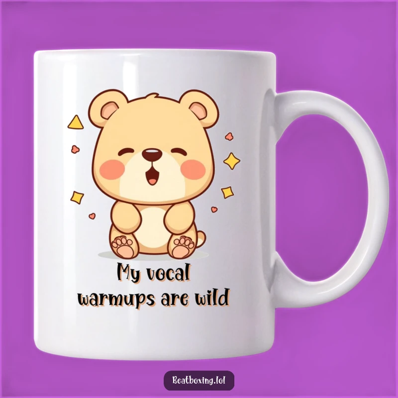 Funny Bear Mouth Experiment Mug: A Hilarious Gift for Sound Enthusiasts