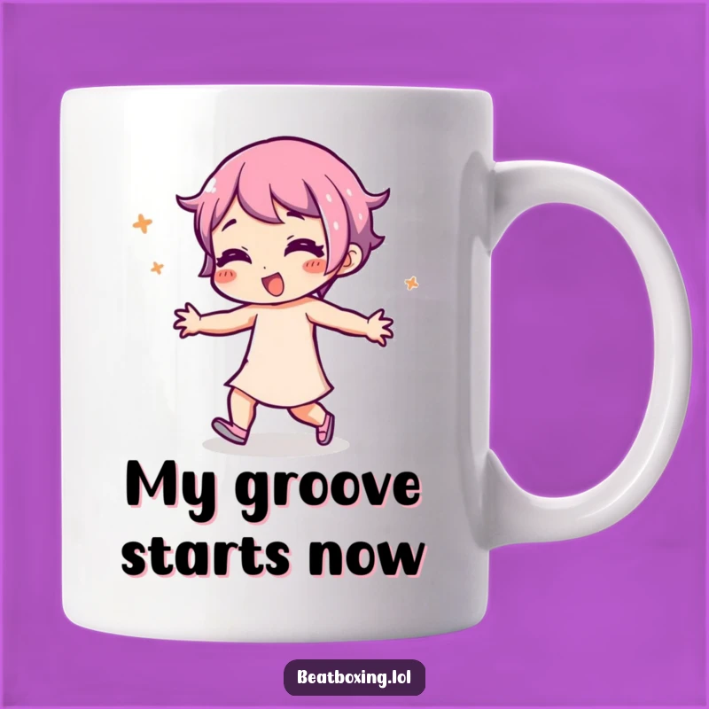 Funny Dancing Character Mug - Playful Rhythmic Movement, Perfect Gift