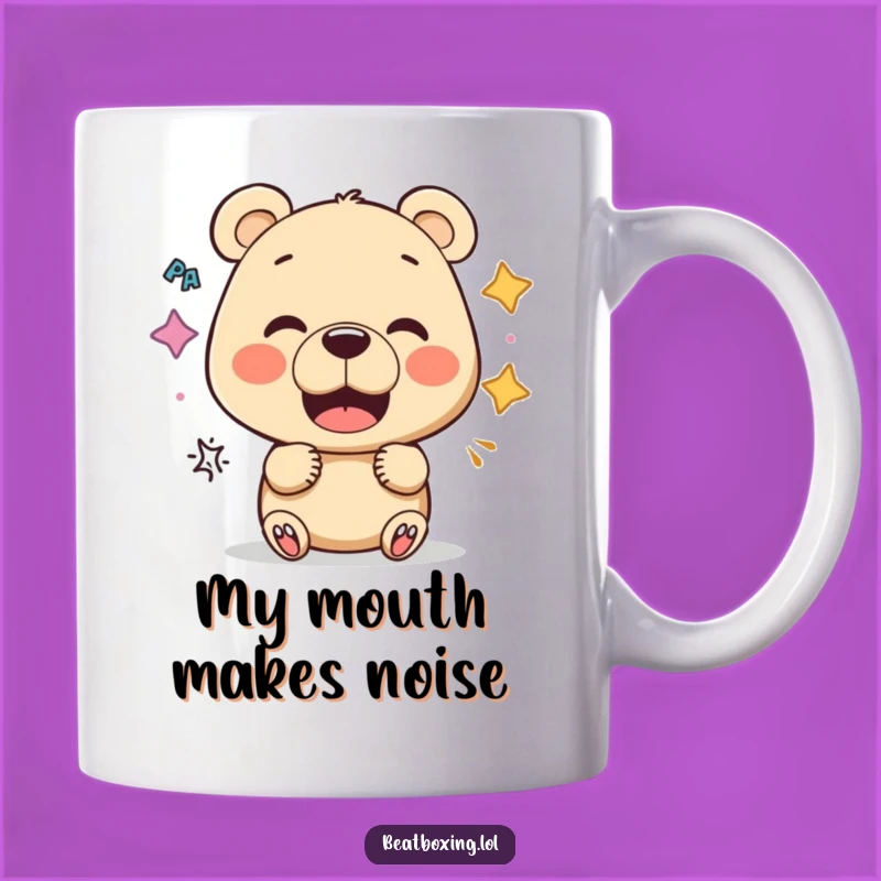 Funny Bear Vocalist Mug: Sound Experimenter, Hilarious Musician Gift