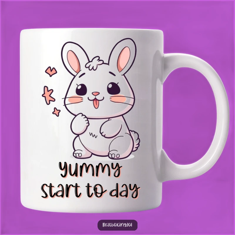 Funny Kawaii Bunny K-Sound Mug - Cute Vocalizer Gift for Singers