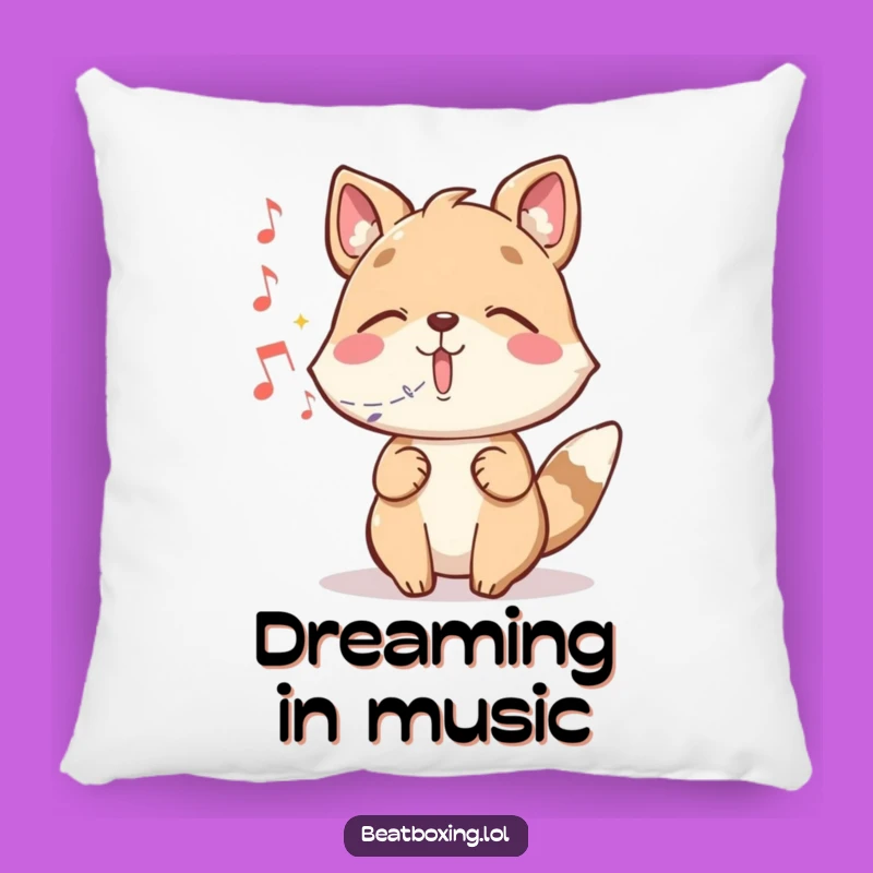 Cozy Funny Magic Music Animal Pillow: Whimsical Notes for Sweet Dreams