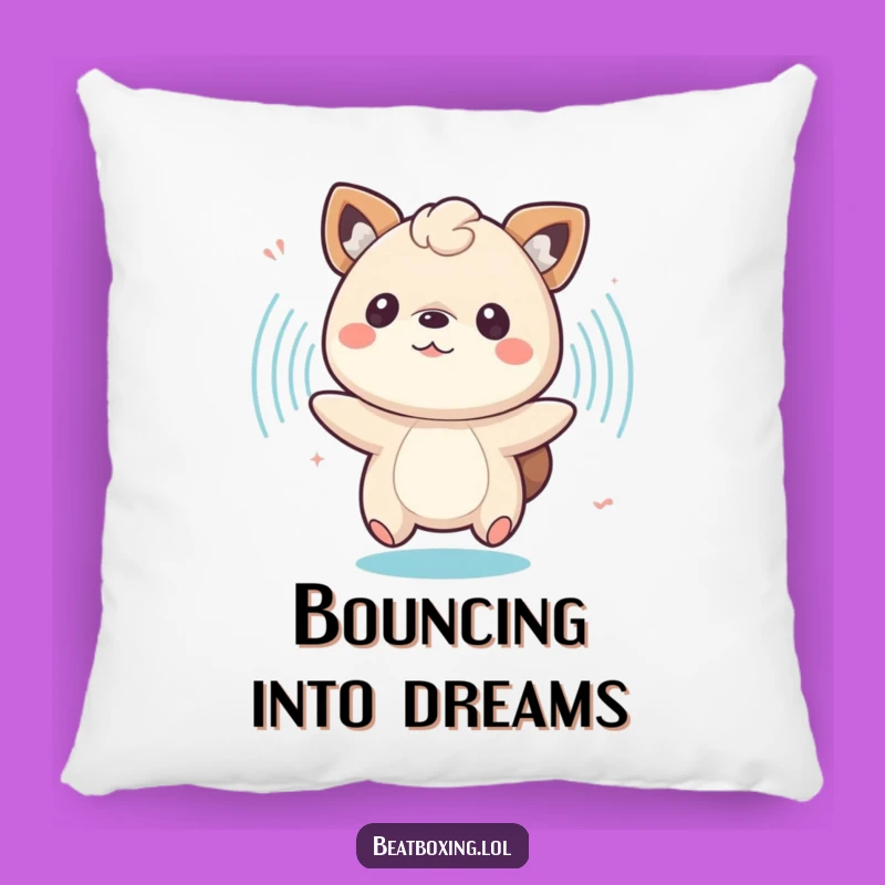 Funny Animal Bounce Pillow - Cozy Pulsing Sound Wave Cushion