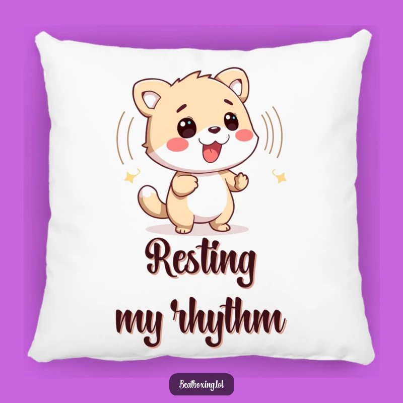 Funny Animal Percussion Pillow - Cozy Sound Wave Cushion