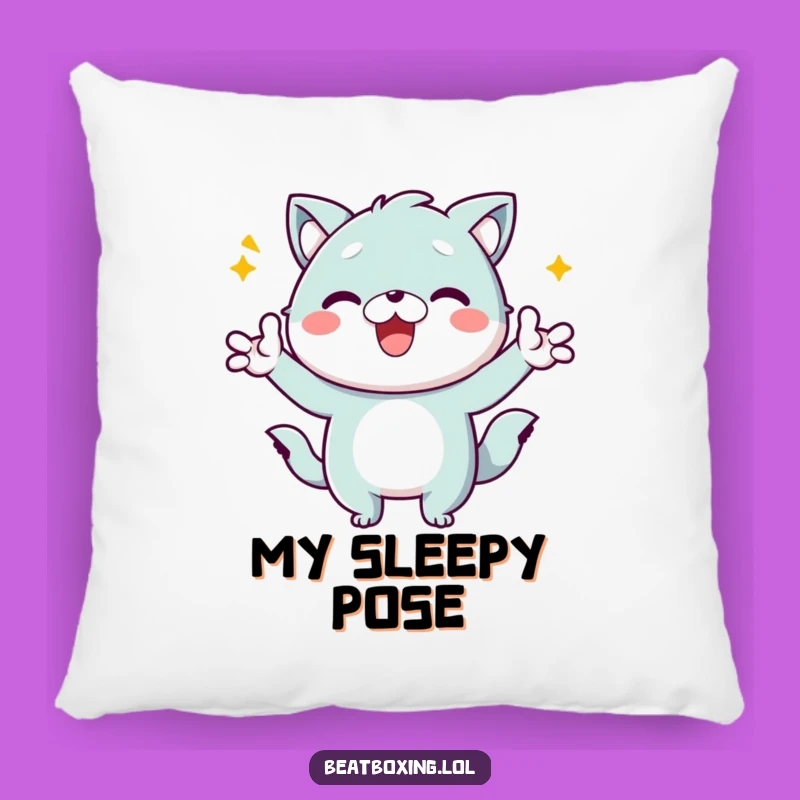 Funny Kawaii Animal Pillow: Energetic Character, Cozy & Hilarious Accent Decor Gift!
