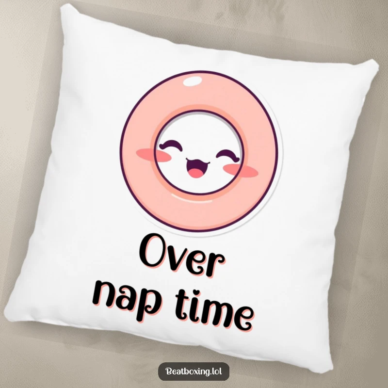 Funny Pillow featuring a character with an 'O' shaped mouth, perfect for adding comfort and a humorous sound-related theme.