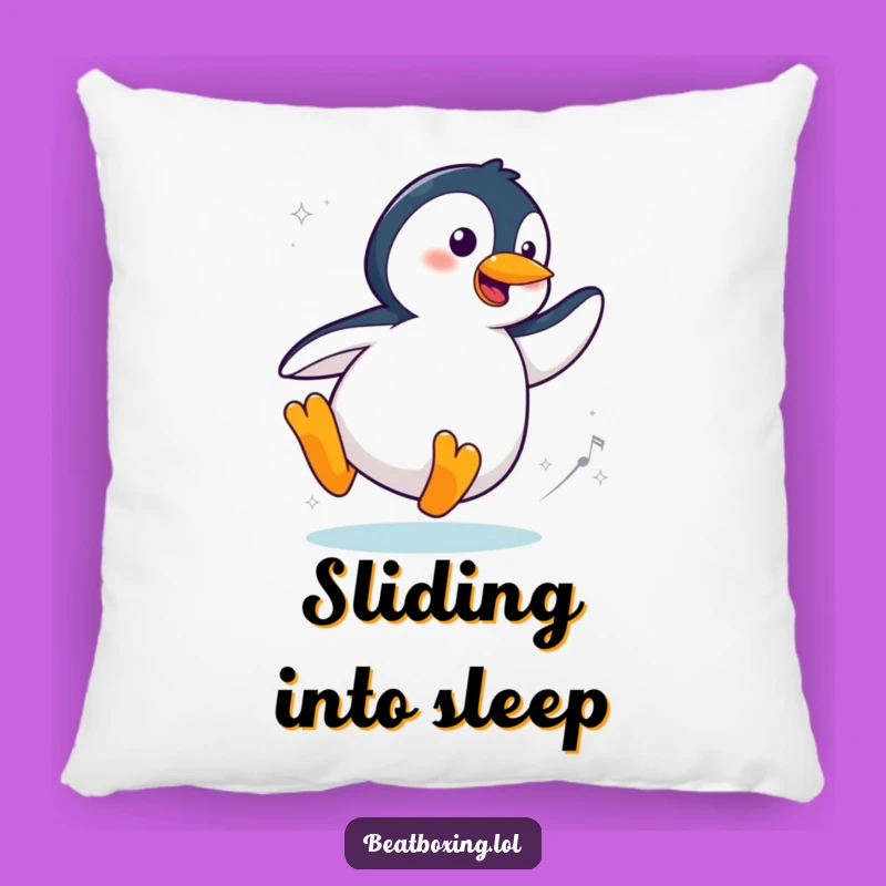 Soft Funny Cool Penguin Pillow: Cuddle Up with Style! A Cozy Funny Gift.