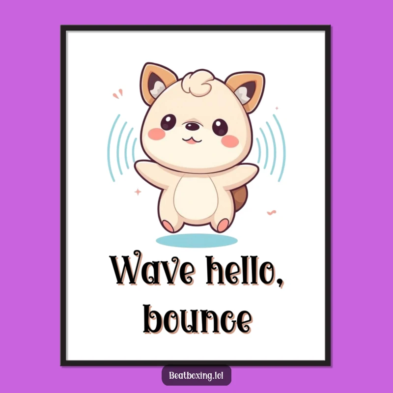 Funny Animal Party Digital Art - Vibrant Pulsing Sound Wave Decor