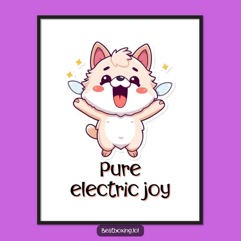 Funny Fuzzy Animal Digital Print: Inject High-Energy Humor into Your Decor!