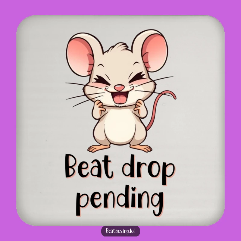 Funny Mouse Beatboxer Coasters: Protect Your Surfaces with Musical Style