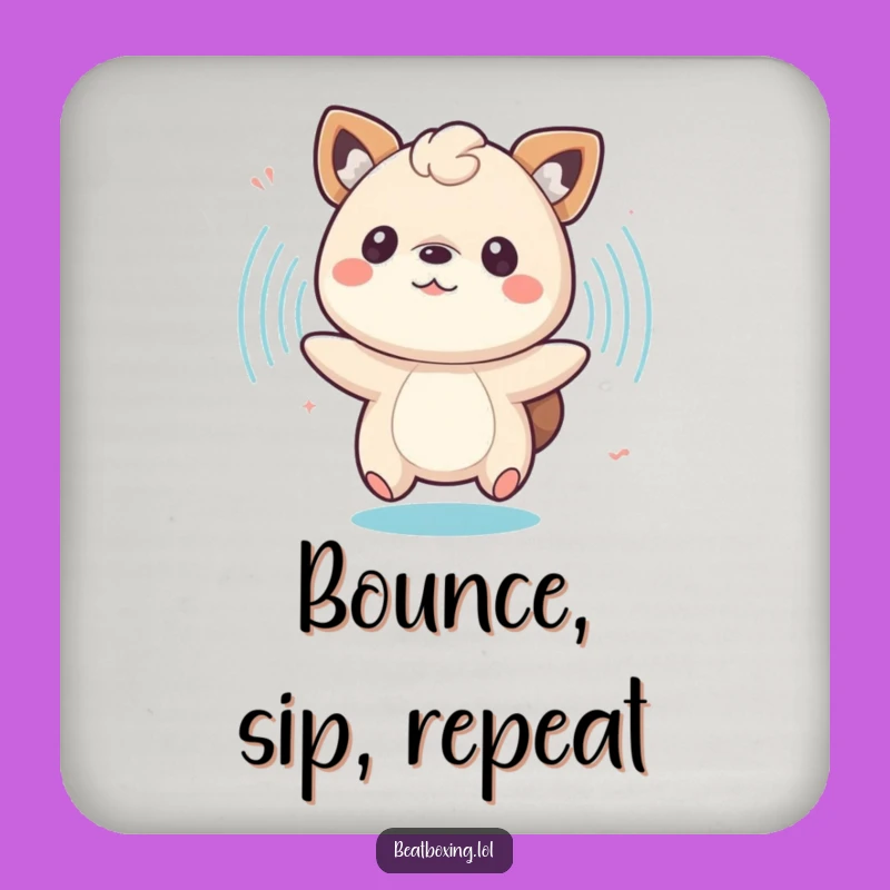 Funny Animal Bounce Coaster - Protect Surfaces with Sound