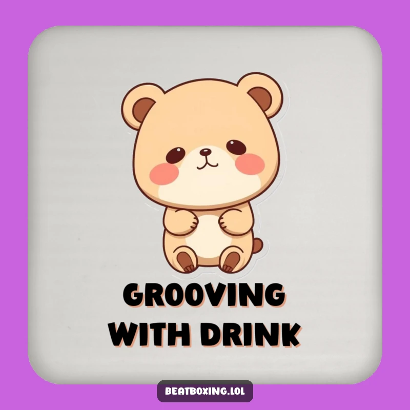 Funny Bear Bobbing Head Coaster: Cute Decor, Perfect Humorous Gift for Table Protection