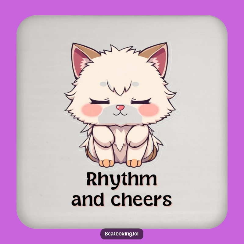 Funny Focused Rhythm Coaster: Protect Surfaces with Serenity!