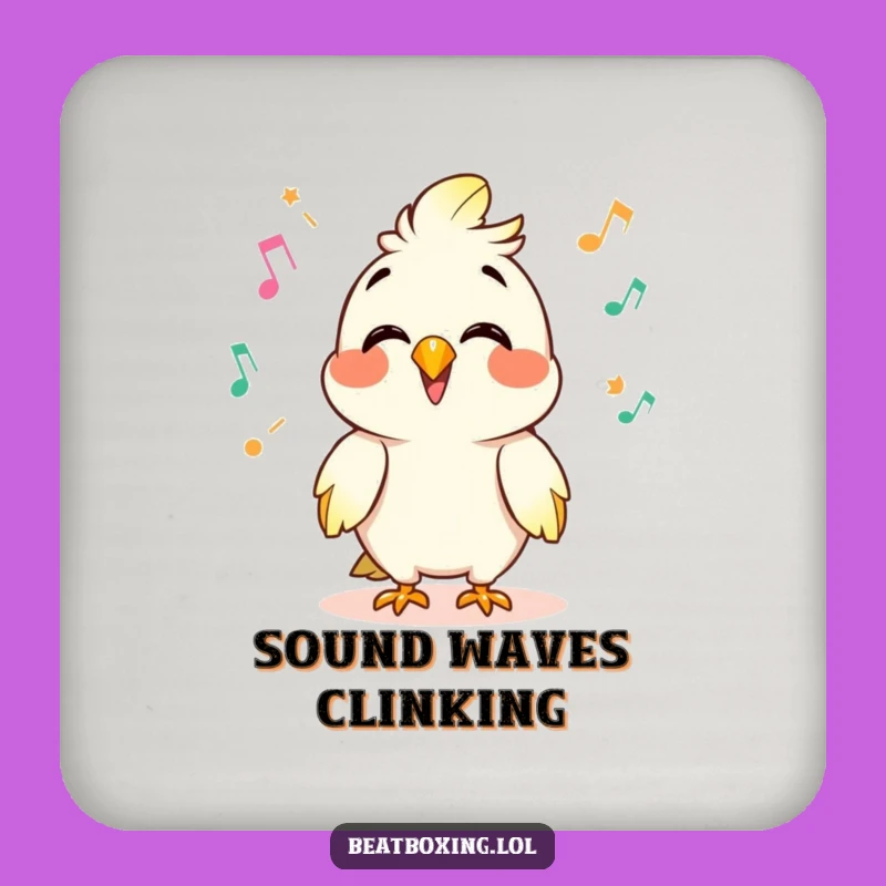 Funny Parrot Mimic Coaster: Giggling Decor, Perfect Humorous Gift for Table Protection