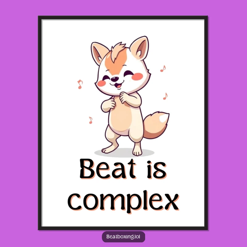 Funny Animal Rhythm Poster - Art of Complex Beat Tapping
