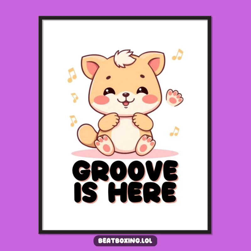 Funny Rhythm Animal Poster: Wall Art That Moves to the Beat!