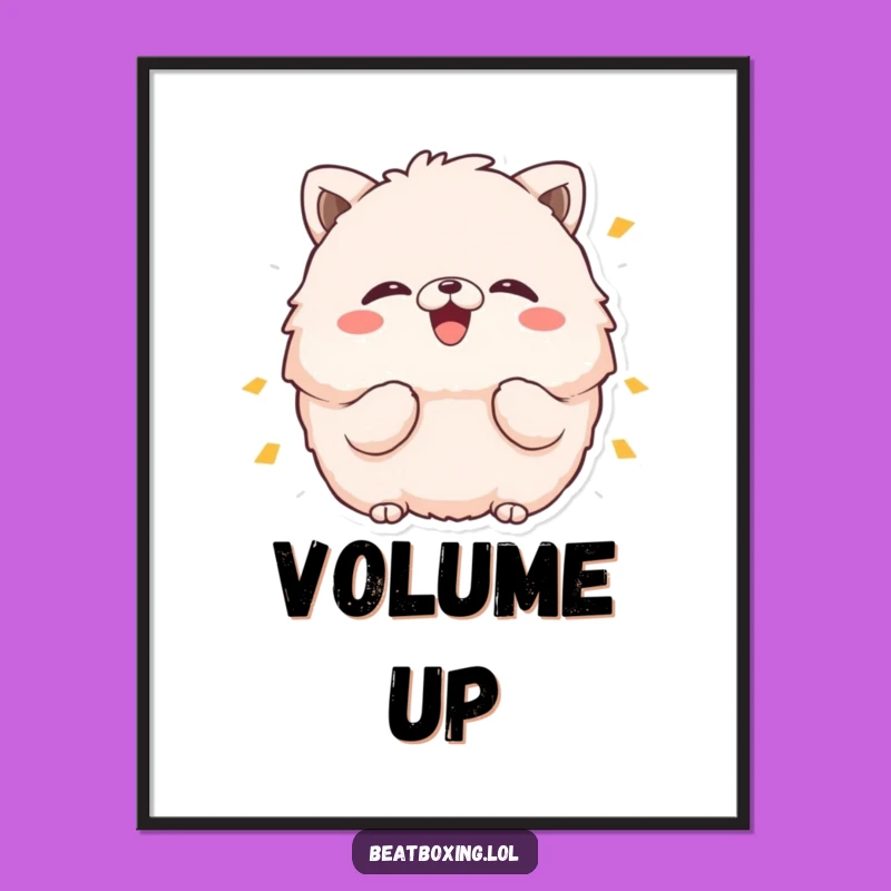 Funny Boom Sound Animal Poster: Giggle-Inducing Wall Art Gift