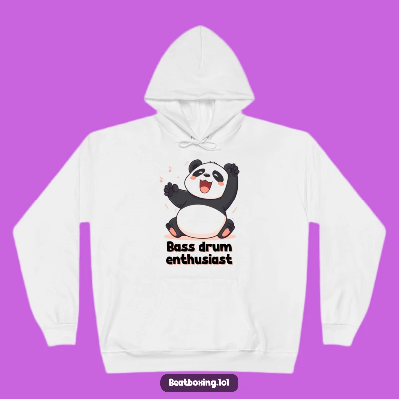 Funny Panda Belly Slap Hoodie: Cozy Percussive Humor Gift Apparel