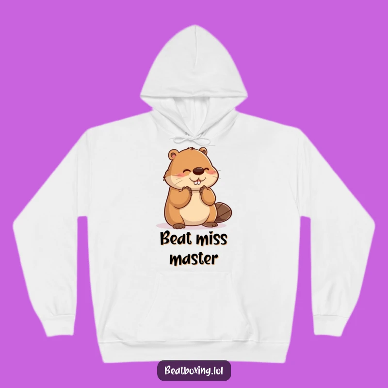 Funny Clumsy Beaver Clap Hoodie - Cozy & Comical Wear for Slow Starters