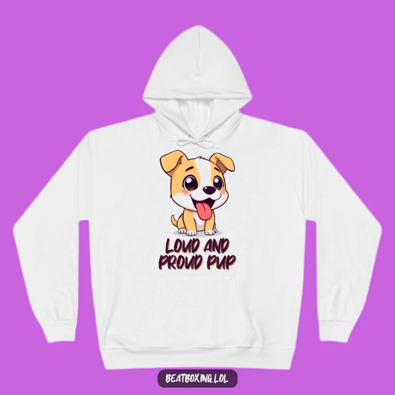Cozy Funny Hoodie: Excited Barking Dog - Warm & Playful Gift