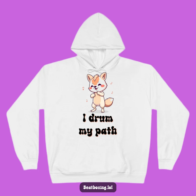 Funny Animal Beat Maker Hoodie - Cozy Complex Rhythm Sweatshirt