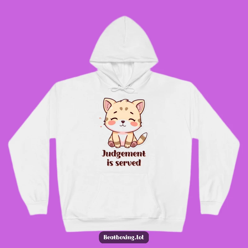 Funny Animal Tsk Hoodie - Cozy Expression of Mild Annoyance