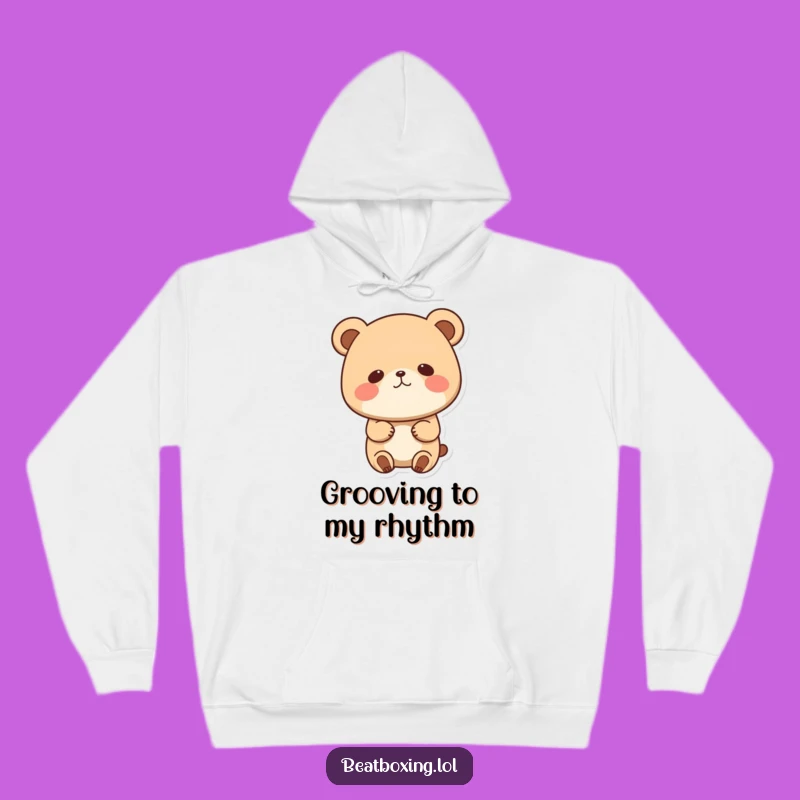 Funny Bear Bobbing Head Hoodie: Cozy Character, Perfect Humorous Gift for Chill Vibes