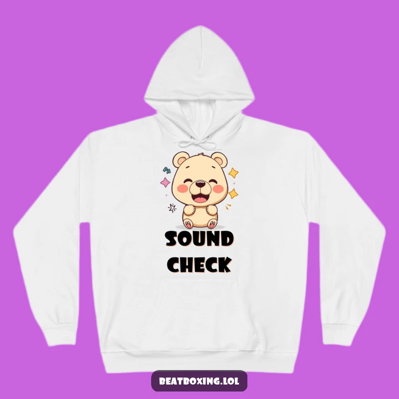 Funny Bear Vocalist Hoodie: Cozy Sounds, Experimental Comfort Gift