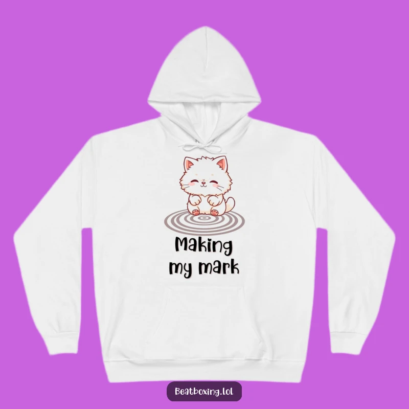 Funny Cat Paws Pattern Hoodie Cozy Surface Art Gift