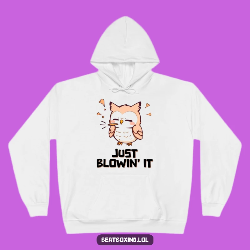 Funny Owl 'P' Sound Hoodie: Cozy Graphic Apparel, The Ultimate Funny Gift Idea