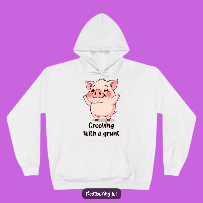 Funny Pig Bass Drop Hoodie: Get Cozy with Deep Rhythms