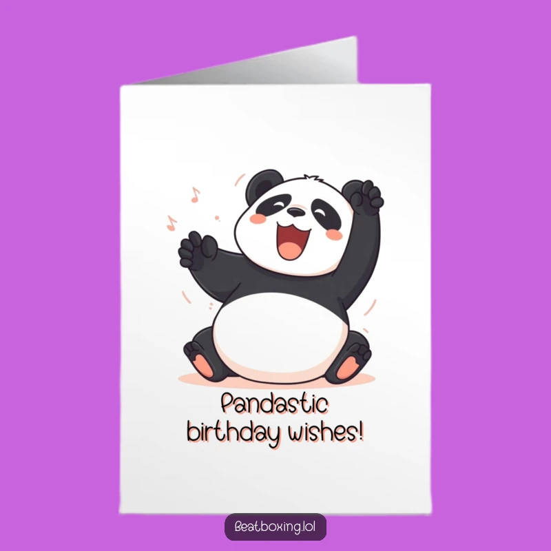 Free Printable Panda Belly Slap Birthday Card: Funny Downloadable Gift for Laughs