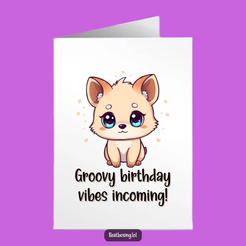 Free Printable Birthday Card: Tiny Animal Grooving, Rhythmic Beat Fun, Downloadable
