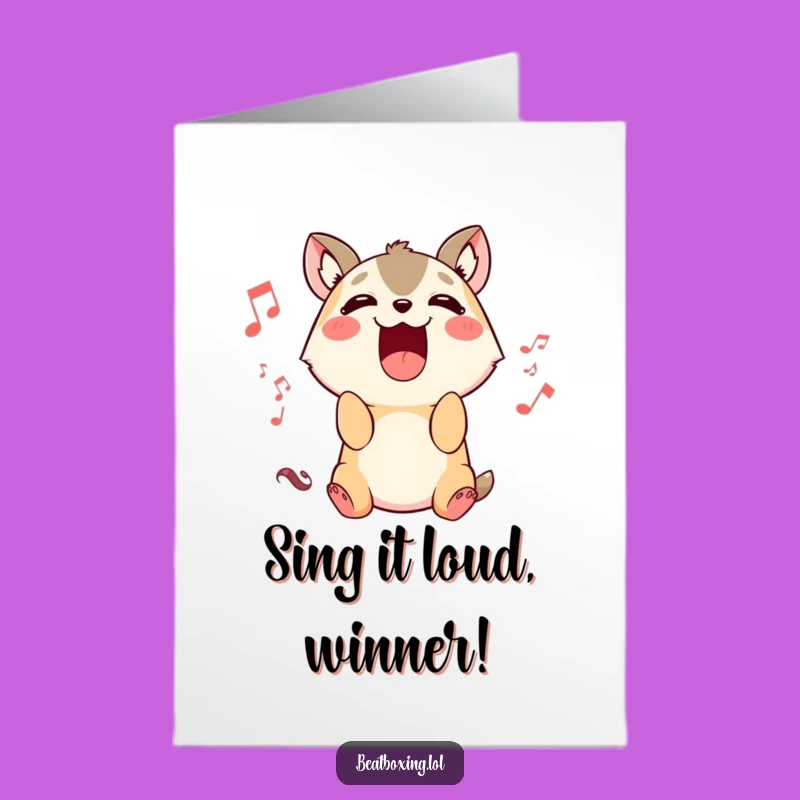 Free Printable Congrats Card: Animal's Victory Song Hits All the Right Notes!