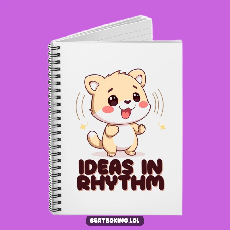 Funny Animal Music Notebook - Percussive Sound Wave Journal
