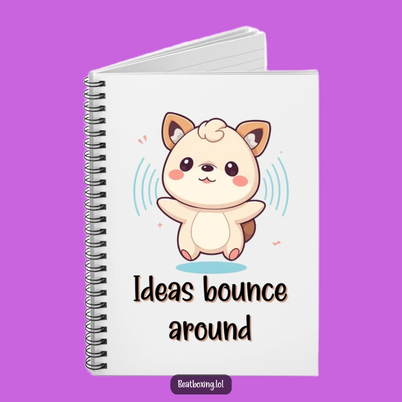 Funny Animal Party Notebook - Journal with Pulsing Sound Waves