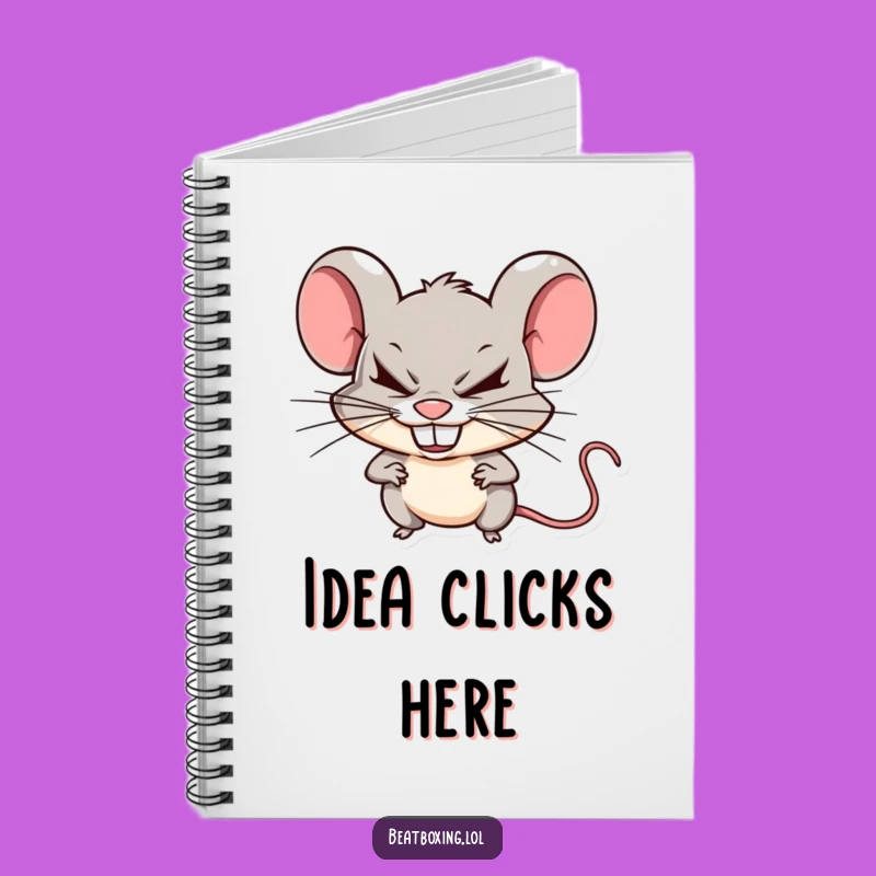 Funny Mischievous Mouse Clicking Notebook: Jot Down Sharp Ideas