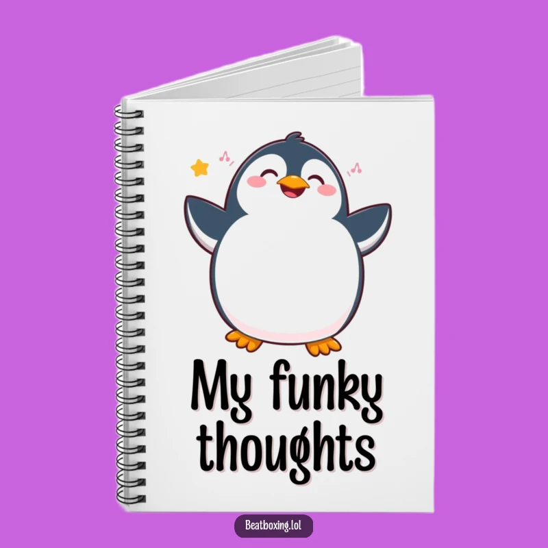 Funny Penguin Journal: Joyful Rhythmic Notes, Humorous Writing Gift