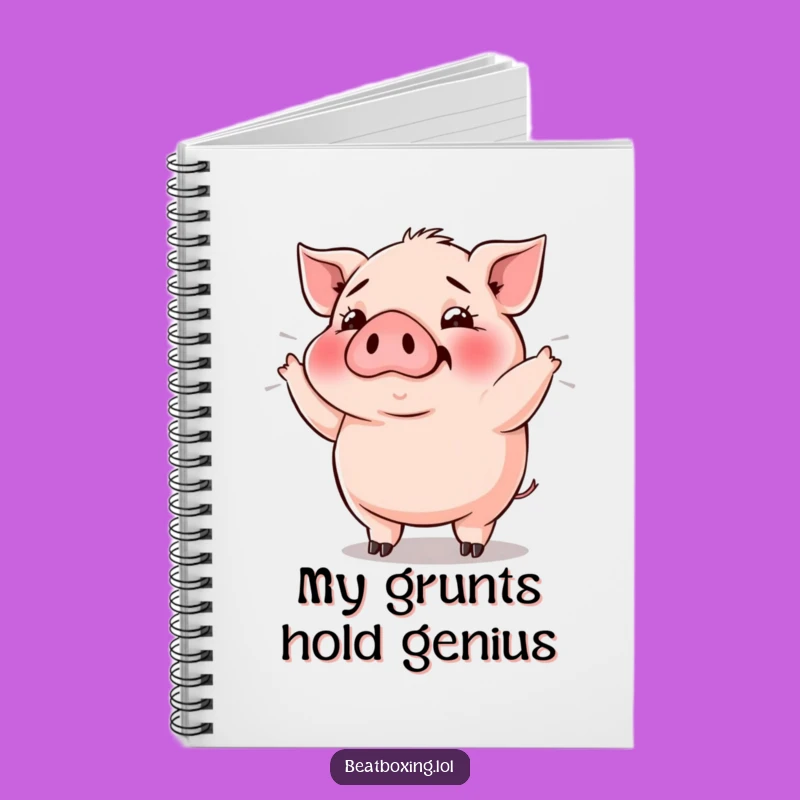 Funny Pig Bass Drop Notebook: Record Your Groovy Ideas